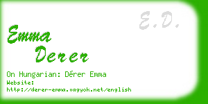 emma derer business card